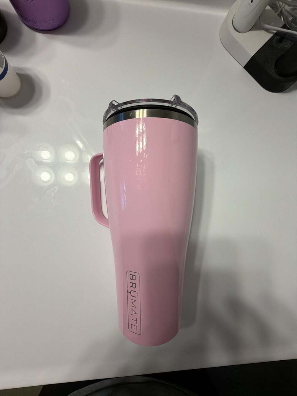 BruMate Toddy XL Size 32 oz Pink Insulated Coffee Mug